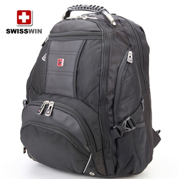 swisswin瑞士军刀商务双肩背包电脑包出差旅行大容量sw9371