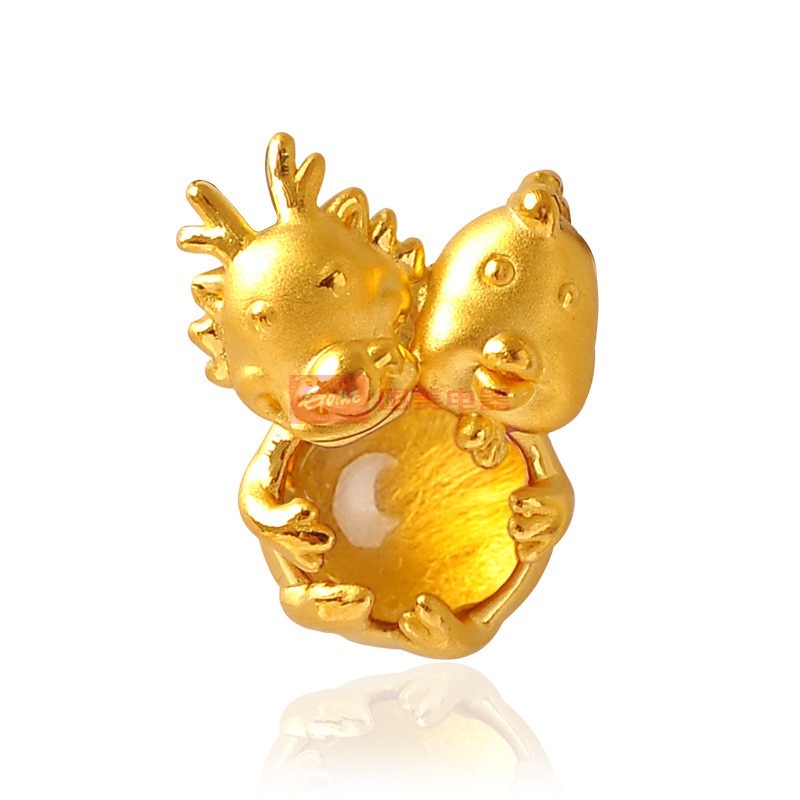 【天鑫洋时尚饰品黄水晶图片】天鑫洋 999千足金/黄金镶天然水晶吊坠