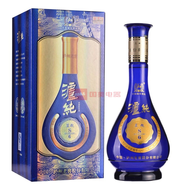 【泸州老窖白酒图片】52°泸州泸纯s6蓝瓶500ml图片大全,高清图片时尚
