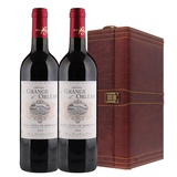 法国城堡级AOC 波尔多红酒 原瓶进口奥尔良农庄干红+礼盒 750ML*2