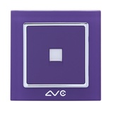 LVC6501A水晶钢化玻璃面板 一位八芯电脑插座端口(浪漫紫)