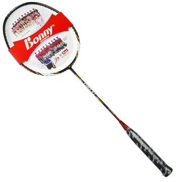bonny波力时光系列time 07/08/09全碳素初学者羽毛球拍(黑色 空拍)