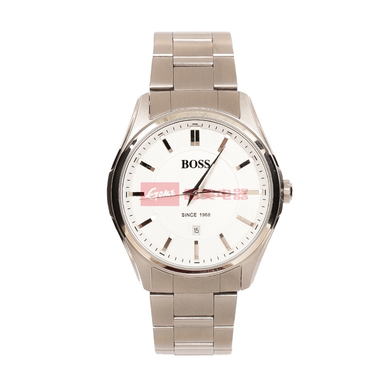 boss新款经典系列男士手表 钢带石英时尚商务腕表bj003/004(白盘)图片