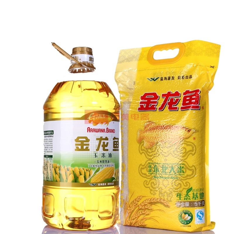 金龙鱼玉米油4l 金龙鱼优质大米5kg
