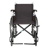 圣光 SG-LY-01000120 老人轮椅 加厚钢管 超大坐宽 升降脚踏(全黑)