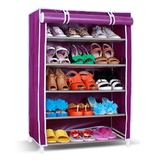 豪享佳 鞋柜 简易加固鞋柜 大容量无纺布鞋柜 HH-O1B-XG-D5(紫色#886)