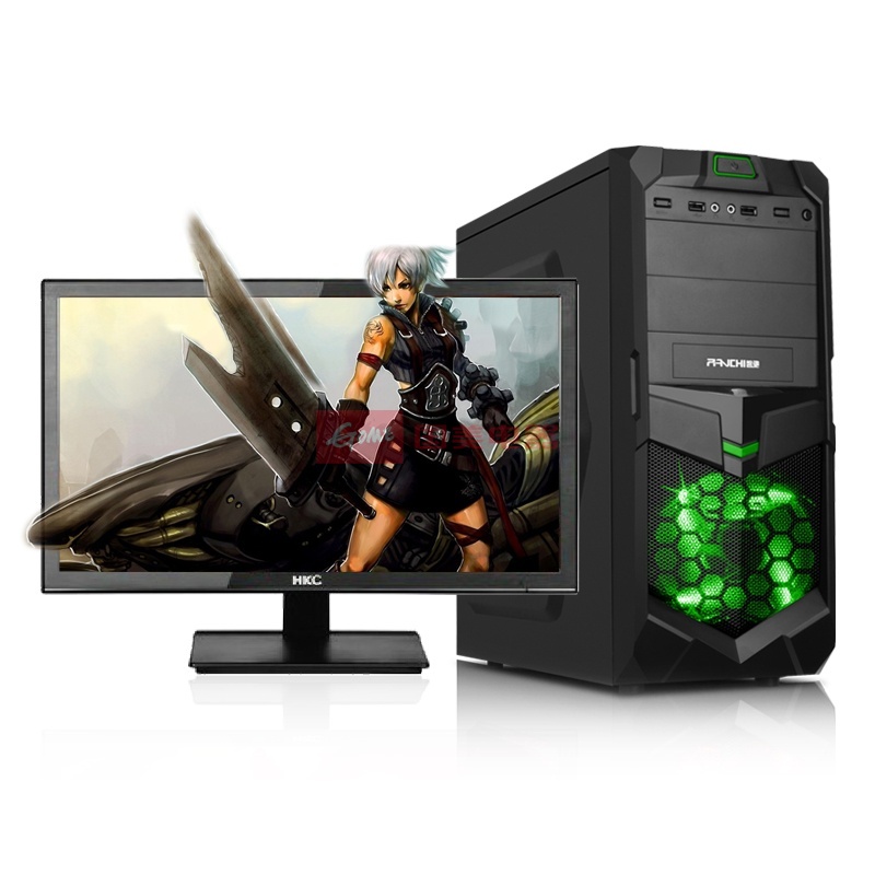 达客 x4 750k四核2g独显台式电脑 hkc高清19寸/4g/500g(主机 显示器)