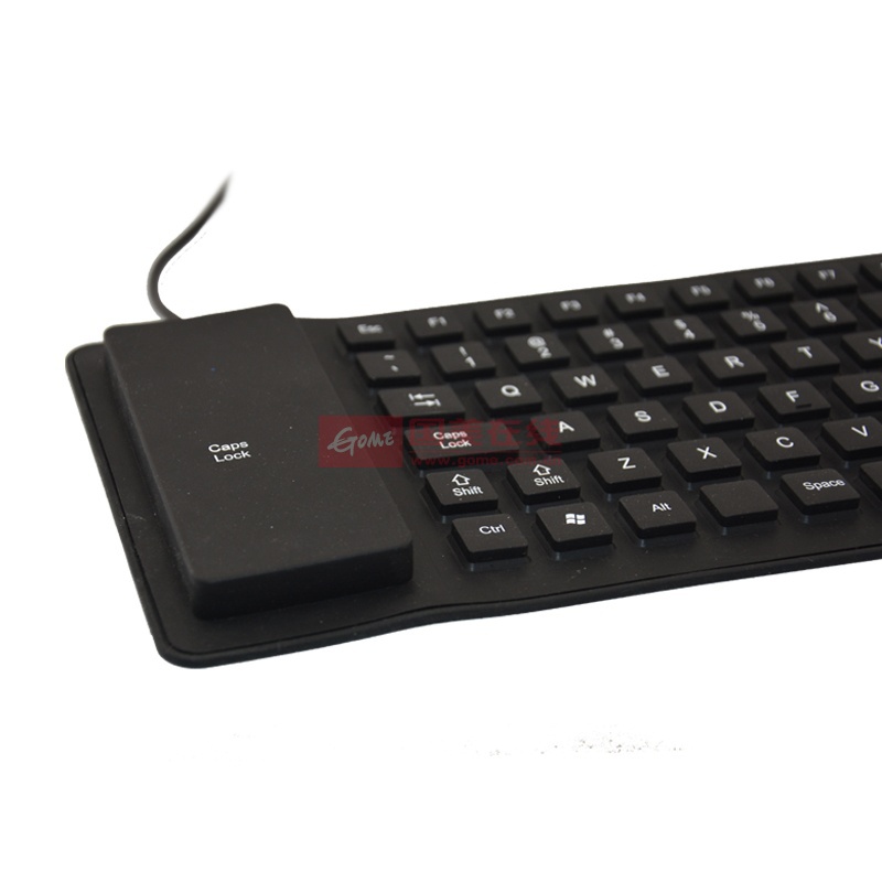 【琨埴】85黑色软键盘 外接键盘 正常出货 能防水 可折叠的键盘 超薄