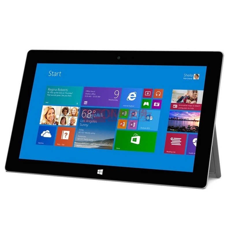 【微软rt2-64平板电脑银色官方标配图片】微软(microsoft) surface2