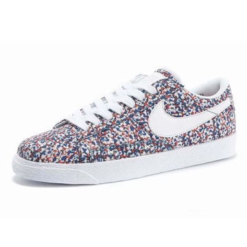 nike耐克女鞋低帮板鞋小碎花帆布鞋高帮运动休闲韩版潮流板鞋555098
