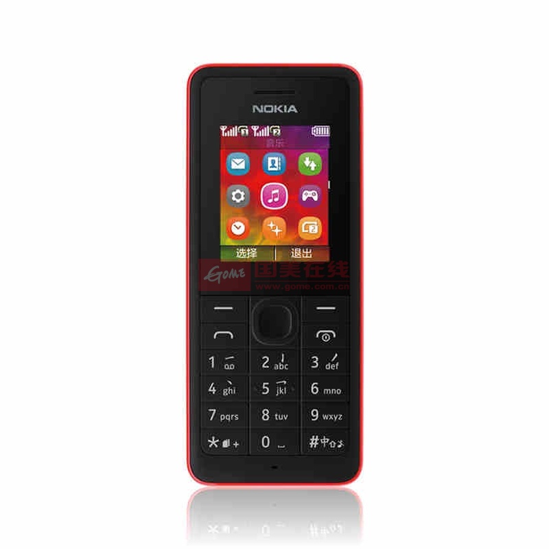 诺基亚(nokia)107 双卡双待gsm(红色 双卡双待)