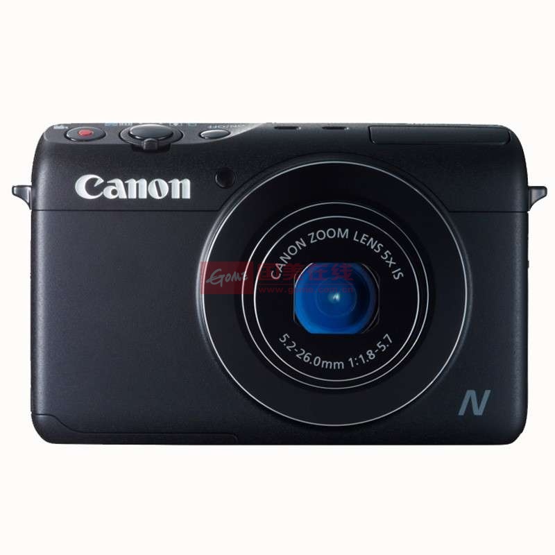 【佳能数码相机黑色图片】佳能(canon)powershot n100 黑色/白色(黑色