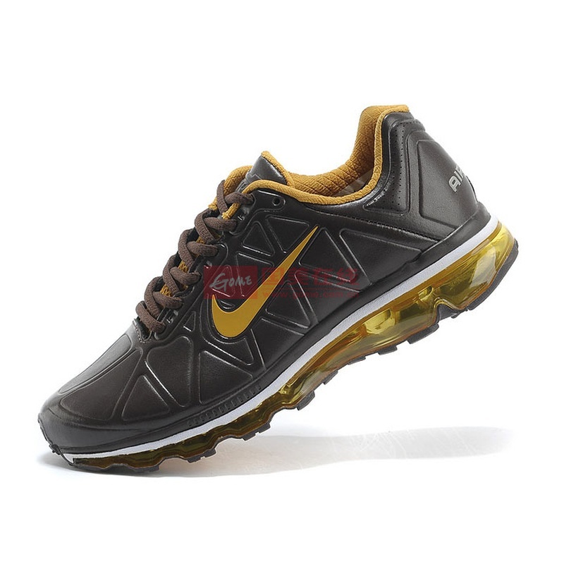 【耐克max09五代皮面跑步鞋图片】秋冬全掌气垫max09五代皮面运动鞋男