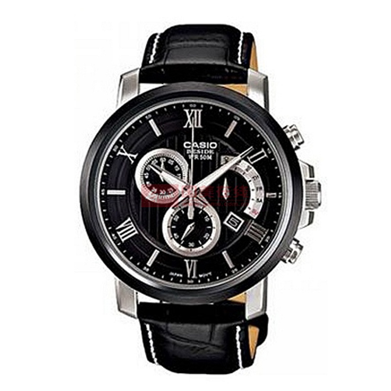 卡西欧bem-507bl-1a石英机芯bem-507系列皮带男表