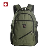 SWISSWIN 瑞士十字 SW9330中性时尚休闲系列双肩电脑背包 绿色