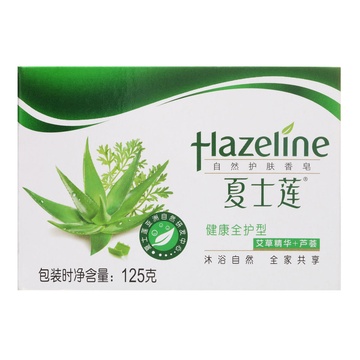 联合利华出品 夏士莲健康全护125克护肤香皂 含艾草和芦荟精华