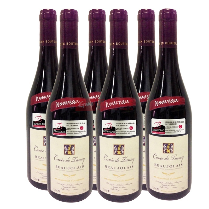 【法国博若莱干红葡萄酒图片】塔奈2014博若莱新乡村干红葡萄酒aop