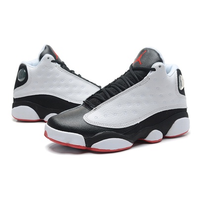 乔丹13代熊猫篮球鞋乔13白黑男鞋女熊猫女鞋高帮情侣运动鞋跑步鞋