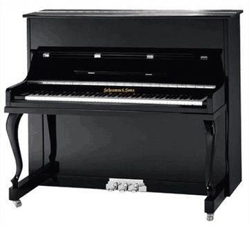 原装马来西亚进口德国schramm钢琴88键舒楠立式钢琴sa122bk经典款
