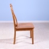 森岳家具 餐椅凳子实木椅子吧椅 100%纯实木金丝柚木现代中式原木色 Y302