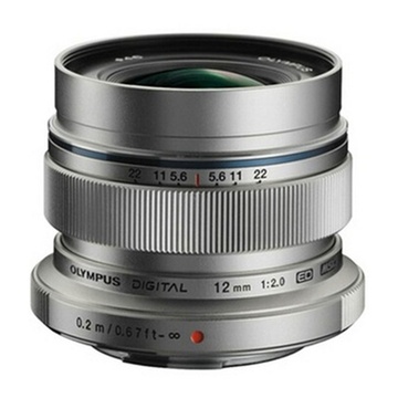 奥林巴斯olympus12mmf20广角定焦镜头银色官方标配