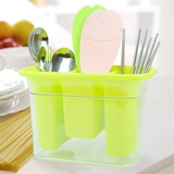 收纳-沥水餐具收纳盒(绿色)
