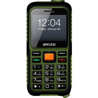 金圣达二代e8000新款电霸户外三防直板按键老人手机超长待机(绿色