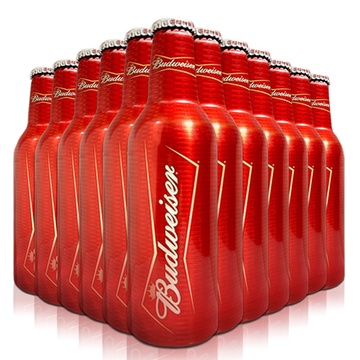 budweiser 百威啤酒 红色铝罐355ml(12支)