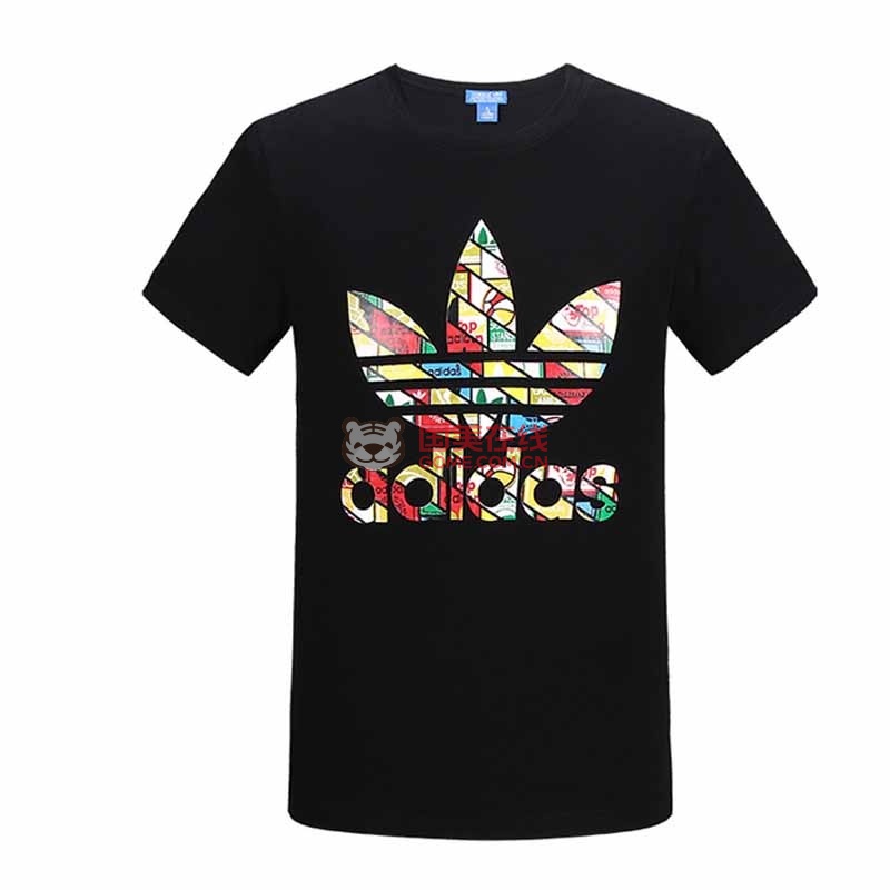 【阿迪达斯运动t恤图片】adidas阿迪达斯三叶草情侣纯棉短袖圆领t恤
