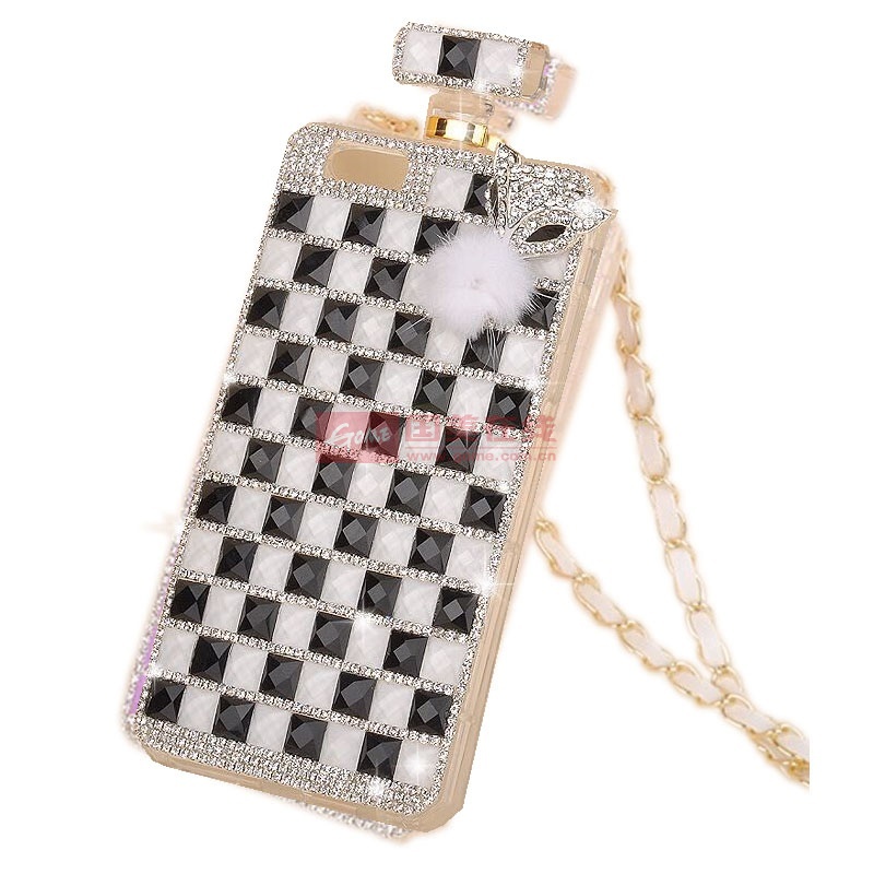 【法威仕其它手机保护套黑白格子钻-狐狸头图片】bulbar 水钻香水瓶带