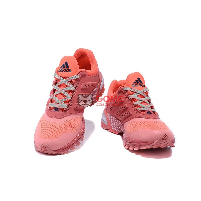 阿迪达adidas 马拉松刀锋系列 透气跑步鞋 休闲运动鞋 男 女鞋跑(浅粉