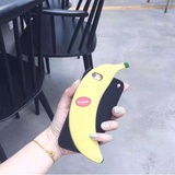 亿和源iPhone立体香蕉6s防摔手机壳plus硅胶手机保护套女(香蕉--4.7寸)