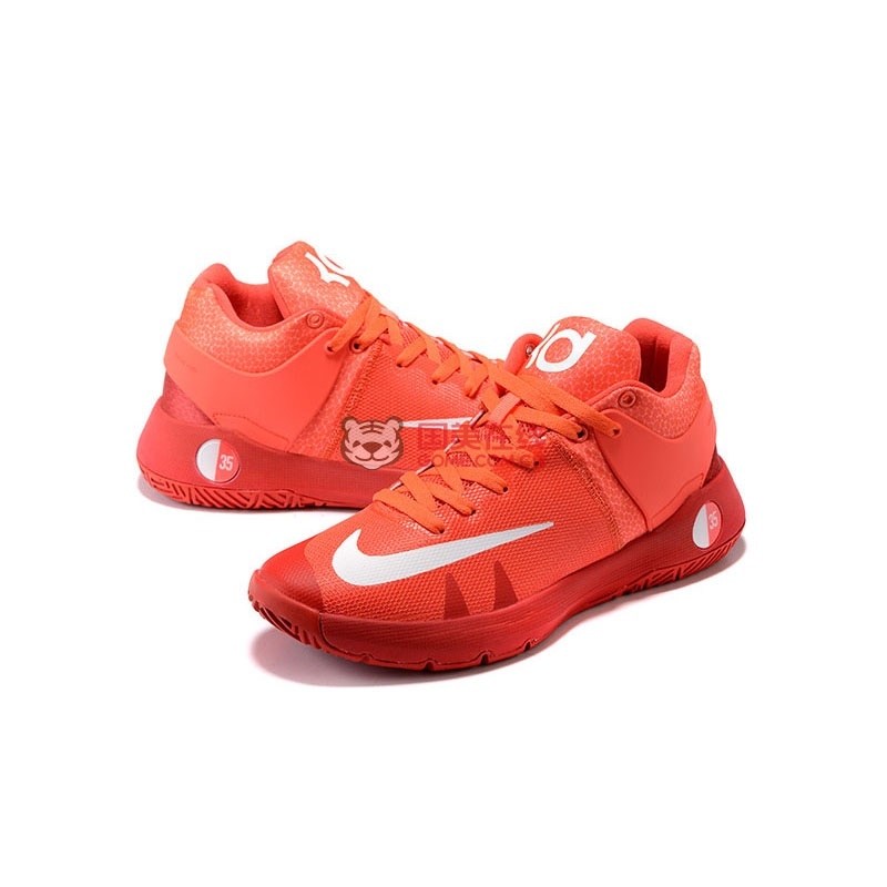 杜兰特5篮球鞋 trey5 特雷5代简版kd5白七彩乳腺zoom战靴(桔色 45)